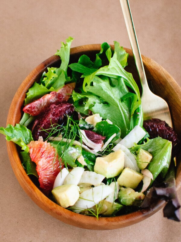 Blood Orange, Fennel and Avocado Salad with Lemon Citronette