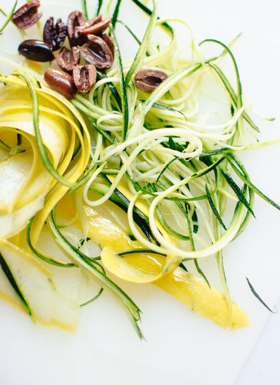 Summer squash ribbons - cookieandkate.com