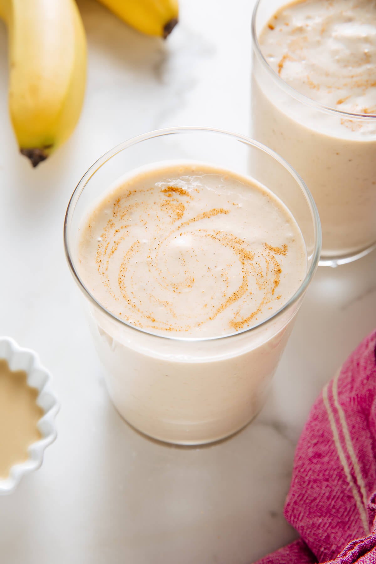 banana tahini date shake