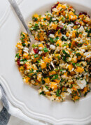 butternut tabbouleh on plate