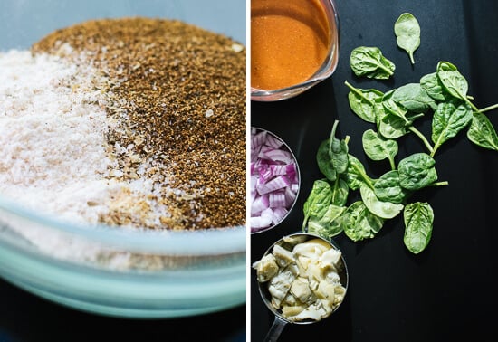 spinach-artichoke enchiladas ingredients