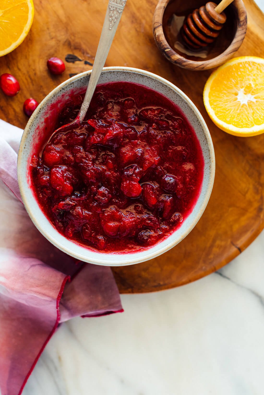 naturally sweetened cranberry sauce recipe