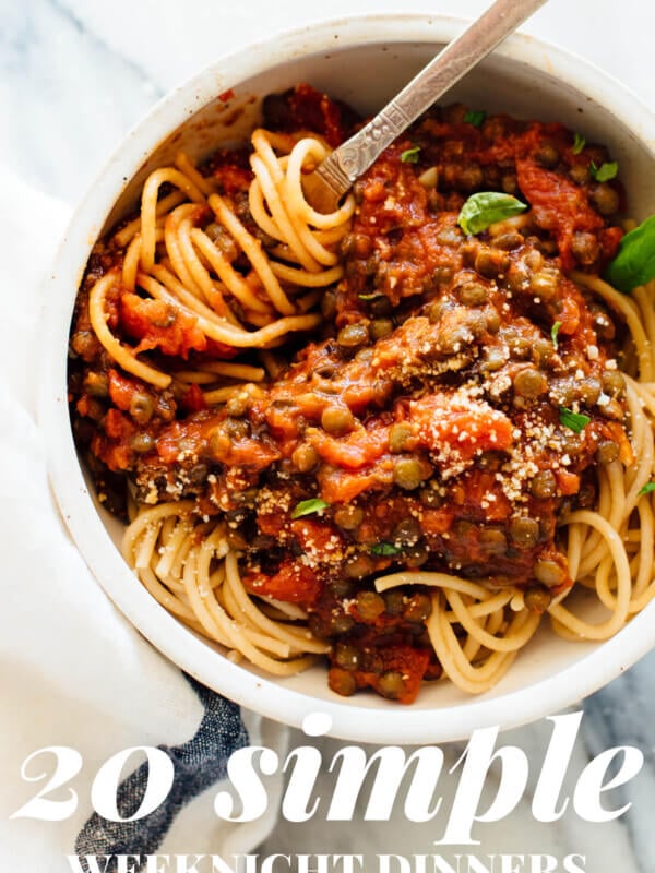 20 simple, fresh and healthy recipes for busy weeknights. All vegetarian. cookieandkate.com