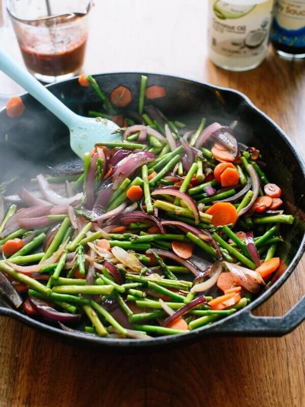 Spring veggie stir fry