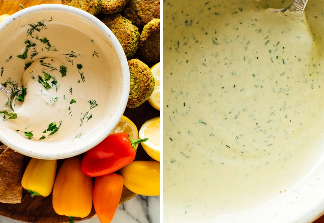 herbed tahini sauce variation
