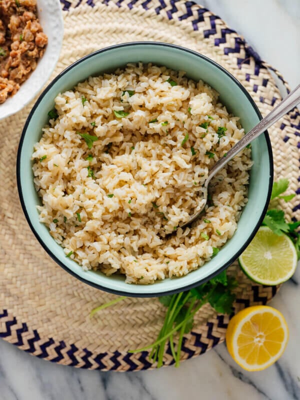 cilantro lime brown rice recipe