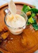 Caesar dressing drizzle