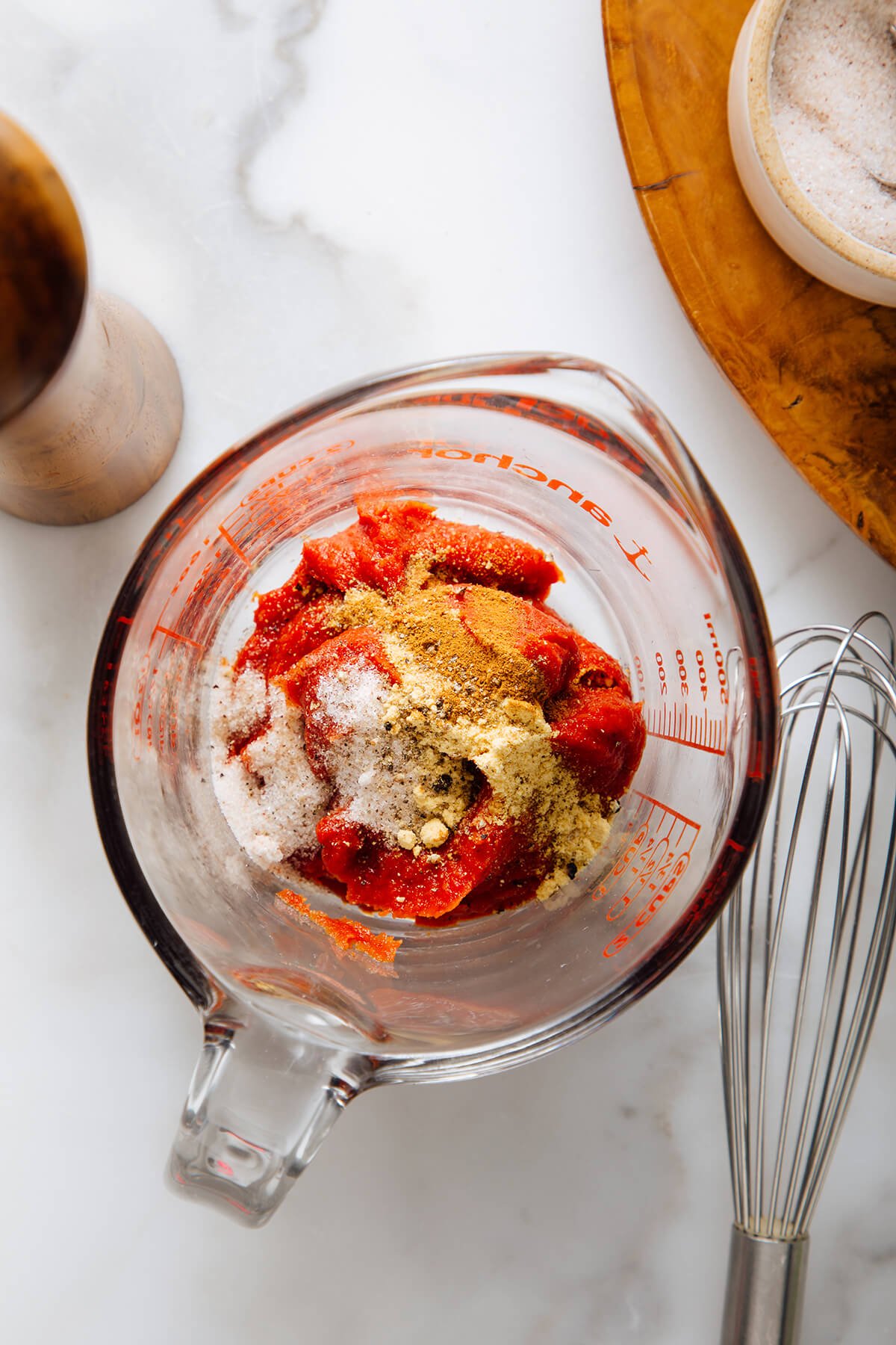 tomato paste and spices