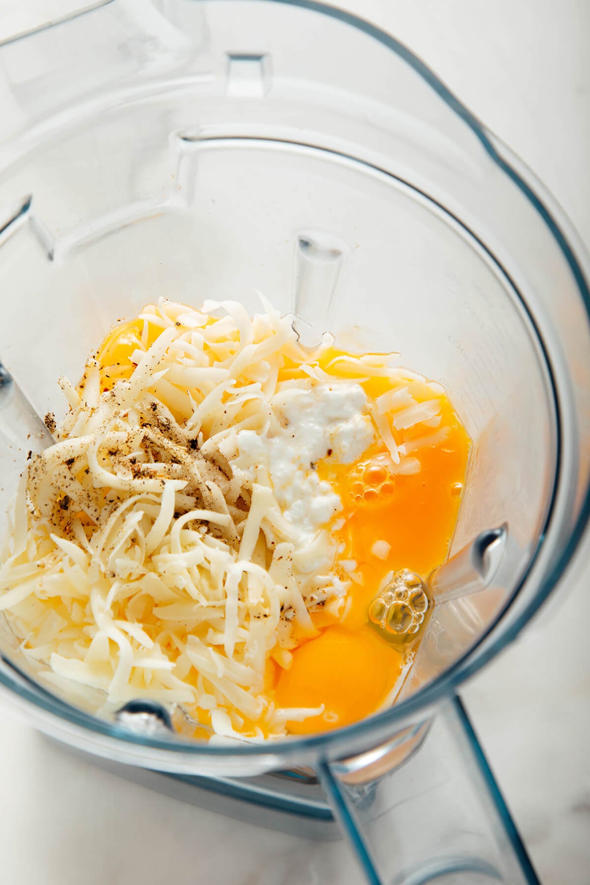 ingredients in blender